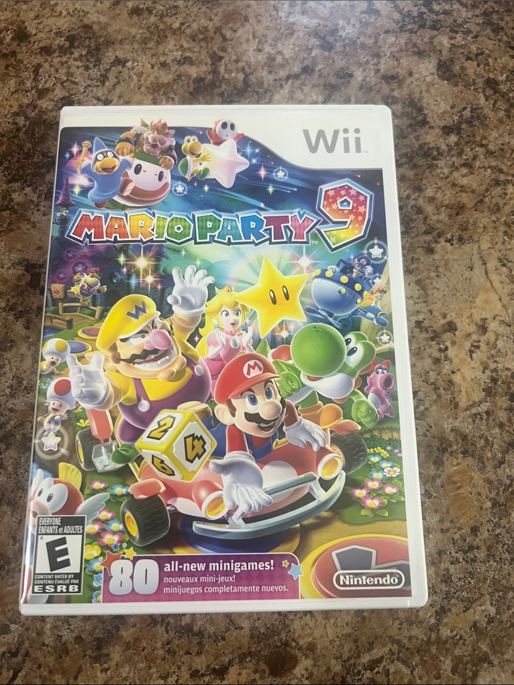 Nintendo Mario Party 9 Wii - Red, Green, Yellow, Blue Cover